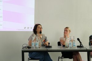 Abbildung von Anna Lena Seiser und June Drevet beim MeWi get-together 2025